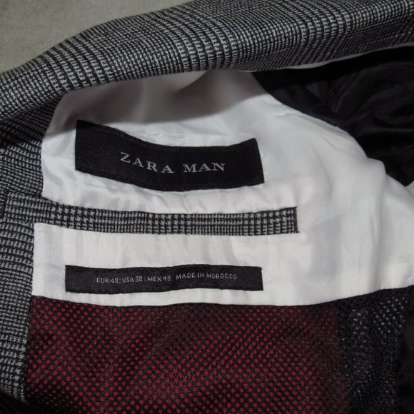 ZARA MEN NICE BLAZER SZ 48 OR US 38 S / M - Picture 11 of 12